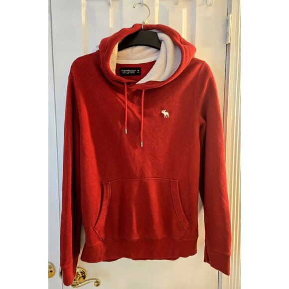 Abercrombie & Fitch Men’s Red Hoodie Red Size: M - Picture 1 of 5